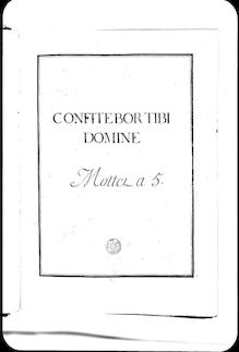 Partition complète, Confitebor tibi domine domine en consilio, Confitebor tibi domine in consilio, Grand motet on Psaume 110 (111)