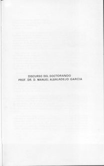 Acto de investidura de Manuel Albaladejo García como Doctor Honoris Causa por la Universidad de Córdoba: discurso de agradecimiento