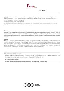 Réflexions méthodologiques liées à la diagnose sexuelle des squelettes non-adultes - article ; n°3 ; vol.8, pg 481-490