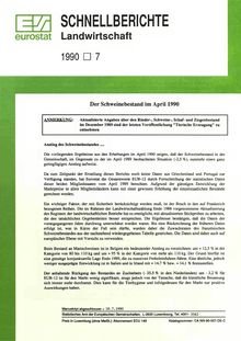 SCHNELLBERICHTE Landwirtschaft. 1990 7