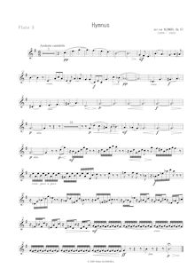 Partition flûte 3 , partie, Hymnus für zwölf Violoncelli, Op.57