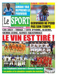 Le Sport n°4696 - du Mercredi 18 août 2021