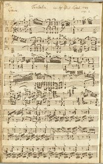 Partition complète, Fantasia en F major, F major, Kittel, Johann Christian