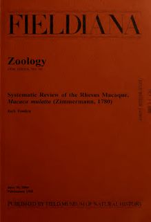 Systematic review of the rhesus macaque, Macaca mulatta (Zimmermann, 1780)