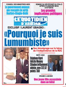 Le Quotidien d’Abidjan n°4155 - du jeudi 7 juillet 2022