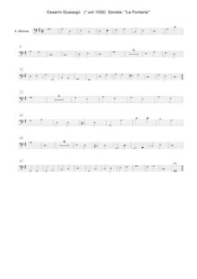 Partition basse , partie, 28 Sonate a 4, 6, 8 voci con alcuni concerts