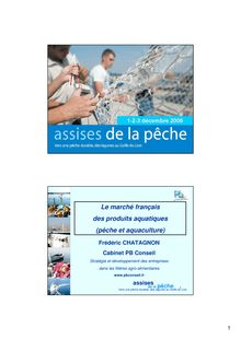 Le marché français des produits aquatiques (pêche et aquaculture)