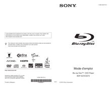 Notice Lecteur Blu-ray Disc Sony  BDP-S373