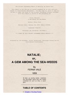 Natalie - A Gem Among the Sea-Weeds