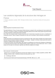 Les variations régionales de la structure des ménages en France - article ; n°1 ; vol.6, pg 33-51