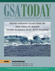 Marine sediment record from the East Antarctic margin reveals ...
