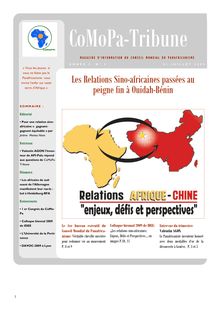 Les Relations Sino-africaines passées au peigne fin à Ouidah-Bénin