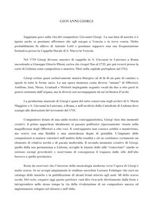 Partition Biography et critical notes (italien), Offertorio per la Domenica delle Palme à Capella, ò sia alla breve