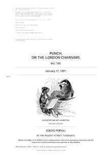 Punch, or the London Charivari, Volume 100, January 17, 1891