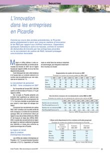 Chapitre : Industrie du Bilan économique et social Picardie 2007 : L innovation dans les entreprises en Picardie.