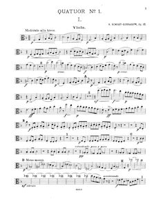 Partition viole de gambe, corde quatuor, F major, Rimsky-Korsakov, Nikolay