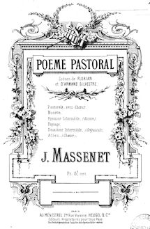 Partition complète, Poème pastoral, Massenet, Jules