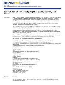 PDF Brochure - Europe Retail E-Commerce: Spotlight on the UK ...