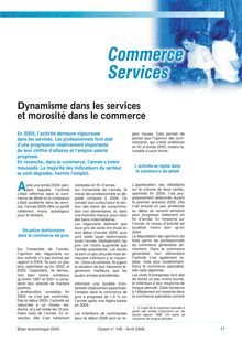 Commerce et services : dynamisme dans les services et morosité dans le commerce (Octant n° 105)