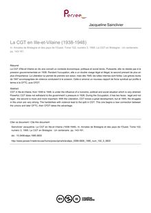 La CGT en Ille-et-Vilaine (1938-1948) - article ; n°3 ; vol.102, pg 143-161