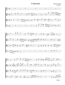 Partition Fantasia, VdGS No.2 - partition complète (Tr A T B), fantaisies pour 4 violes de gambe