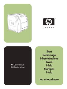 Notice Imprimantes HP  Color LaserJet 3550n