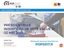 Intentions de vote - Vague 21 - POP2017 - 2 mai  2017