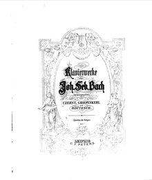 Partition complète, Fantasia, C minor, Bach, Johann Bernhard
