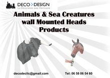 Animals & Sea Creatures Wall Mounted Heads Products