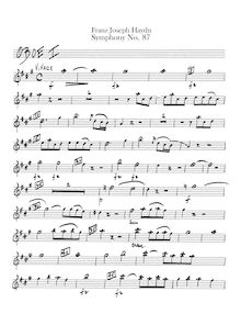 Partition hautbois 1, 2, Symphony No.87 en A major, Sinfonia No.87