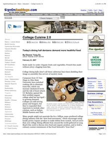 Signonsandiego com   news   education    college cuisine 2 0