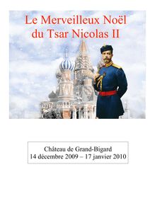 Le Merveilleux Noël du Tsar Nicolas II