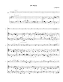 Partition complète, Fugue en G Minor, G minor, Buchheit, Joseph Chen