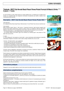 Télécharger en PDF - Thailande - BEST Club Novotel Beach Resort ...