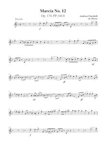 Partition parties complètes, Marcia No.12, Op.170, Ponchielli, Amilcare