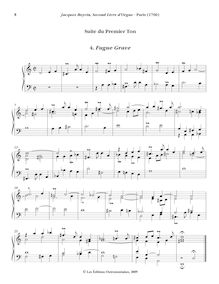 Partition , Fugue Grave, Oeuvres complètes d orgue, Boyvin, Jacques par Jacques Boyvin