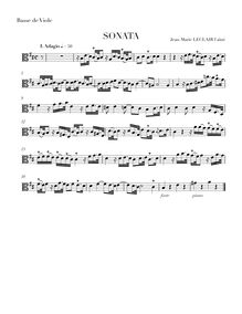 Partition Continuo , partie, 12 sonates pour violon ou flûte et Continuo (Book II)