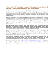 Westward Pub Holdings Company Management Services Ltd Review: Taking pub management into the next level