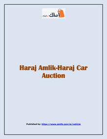 Haraj Amlik-Haraj Car Auction