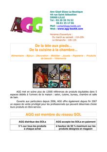 Fiche catalogue AGG