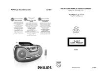 Notice Enregistreur à cassette stéréo Radio Philips  AZ1835/37