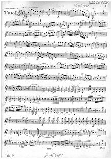 Partition violon, Piano Trio No.1, Kalkbrenner, Friedrich Wilhelm