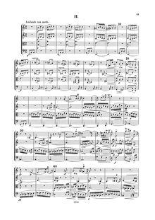 Partition , Andante con moto, corde quatuor No.2, Op.26, BV 225