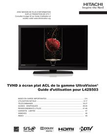 Notice TV LCD Hitachi  L42S503