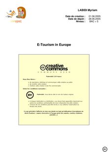 E-Tourism in Europe 