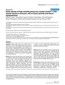 Early release of high mobility group box nuclear protein 1 after severe trauma in humans: role of injury severity and tissue hypoperfusion