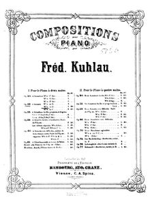 Partition complète, 3 Piano sonates, Kuhlau, Friedrich par Friedrich Kuhlau
