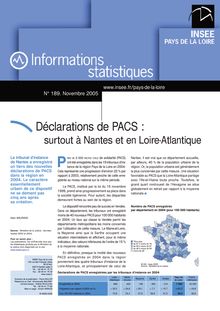 Déclarations de PACS : surtout à Nantes et en Loire-Atlantique