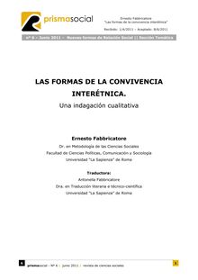 9. LAS FORMAS DE LA CONVIVENCIA INTERÉTNICA