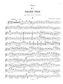 Partition de violon, Piano Trio No.4, Op.158, 4me Grand Trio